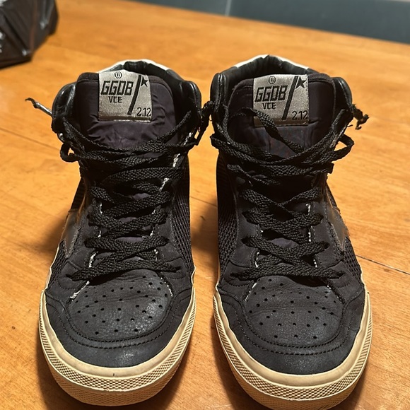 Great use condition golden goose trainers black tie up half top high. - Picture 2 of 8